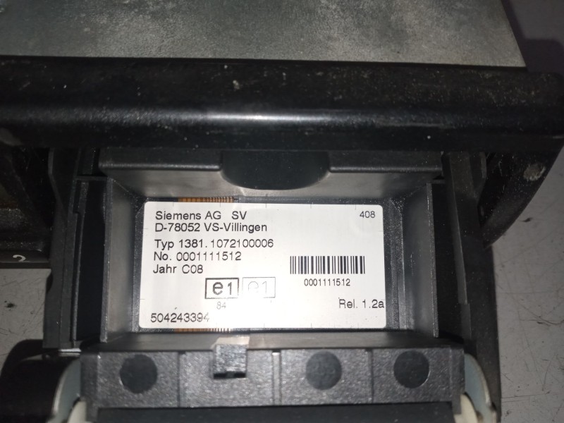 Recambio de tacografo para iveco stralis (ad/at) 10.3 diesel referencia OEM IAM 13811072100006 504243394 0001111512