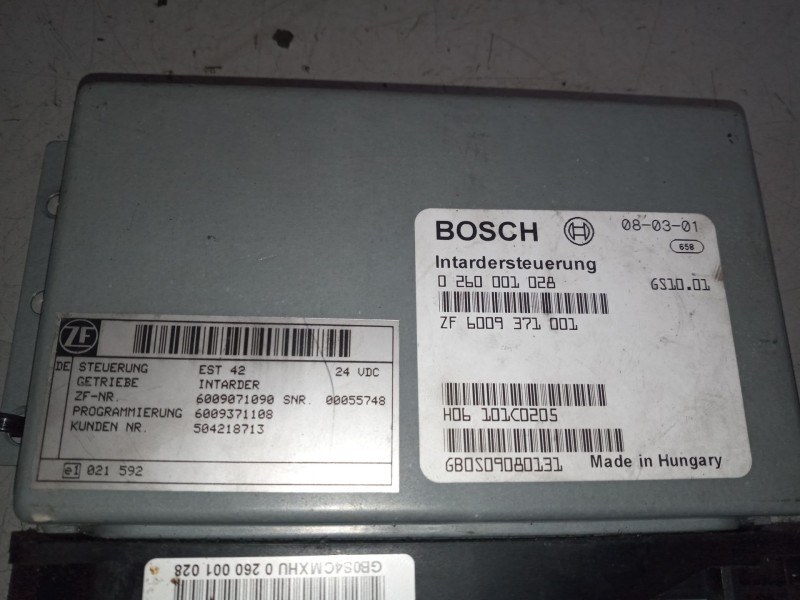 Recambio de modulo electronico para iveco stralis (ad/at) 10.3 diesel referencia OEM IAM 504218713 CENTRALITA INTARDER 026000102