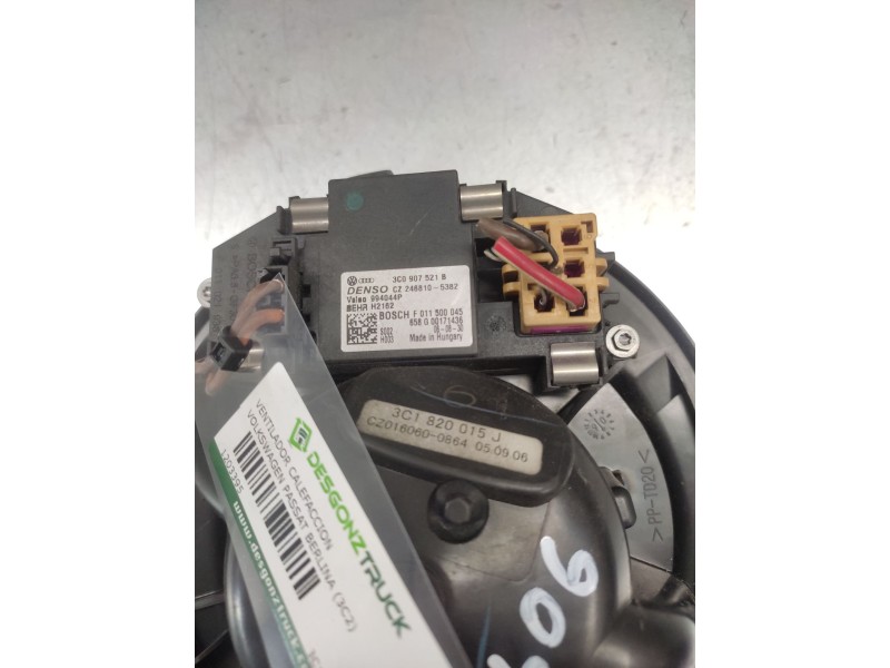 Recambio de ventilador calefaccion para volkswagen passat berlina (3c2) advance referencia OEM IAM 3C1820015J  
