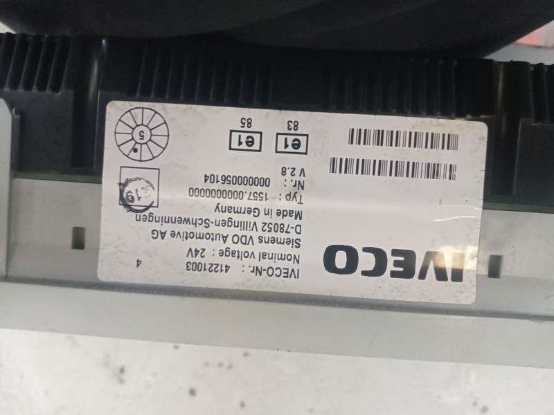 Recambio de cuadro instrumentos para iveco stralis (as) 12.9 diesel referencia OEM IAM 41221003  