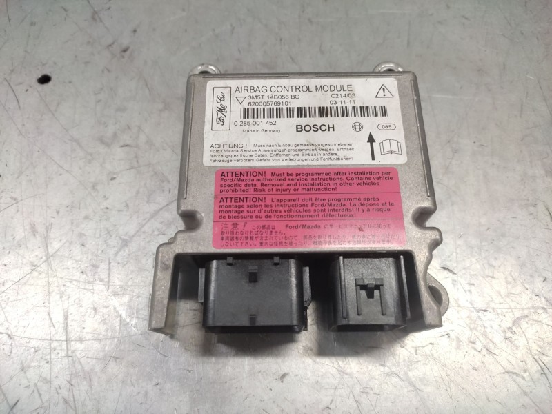 Recambio de centralita airbag para ford focus c-max (cap) ambiente (d) referencia OEM IAM 0285001452  3M5T14B056BG