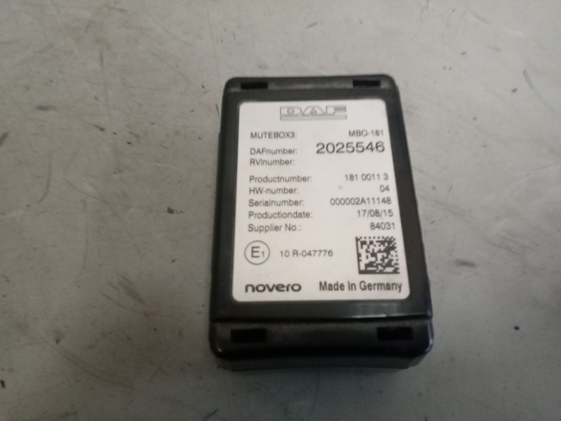 Recambio de modulo electronico para daf trucks xf 106 480 referencia OEM IAM 2025546  