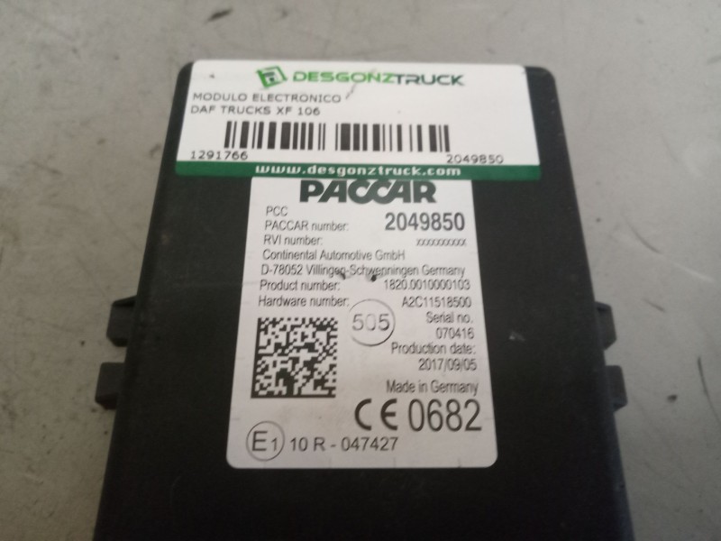 Recambio de modulo electronico para daf trucks xf 106 480 referencia OEM IAM 2049850  