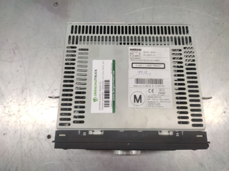 Recambio de sistema audio / radio cd para nissan qashqai / qashqai +2 i (j10, nj10, jj10e) 1.6 referencia OEM IAM 28185JD05A  