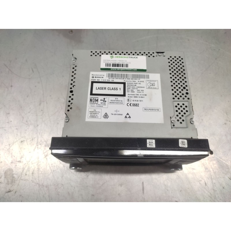 Recambio de sistema audio / radio cd para nissan pulsar hatchback (c13) 1.2 dig-t referencia OEM IAM 7612033106  