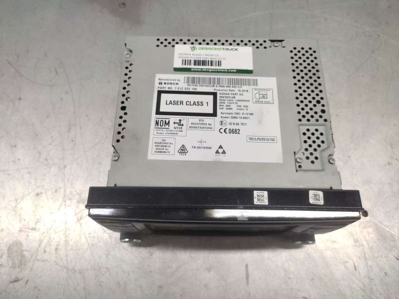 Recambio de sistema audio / radio cd para nissan pulsar hatchback (c13) 1.2 dig-t referencia OEM IAM 7612033106  