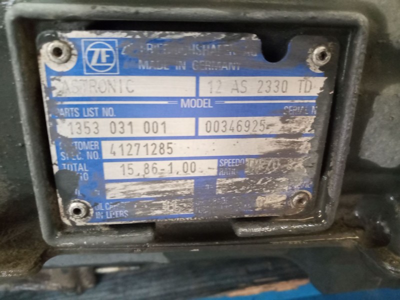 Recambio de caja cambios para iveco stralis (as) 12.9 diesel referencia OEM IAM 12AS2330TD 41271285 1353031001