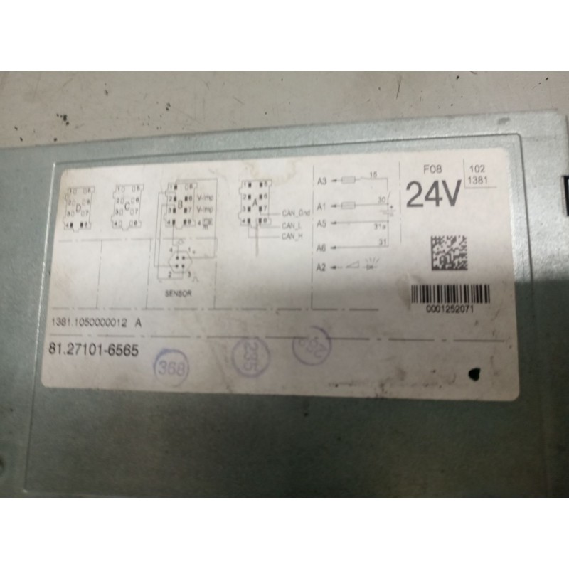 Recambio de tacografo para man tg-m 12.xxx 12.280 fg c (compact) referencia OEM IAM 13811050000012 81271016565 0001252071
