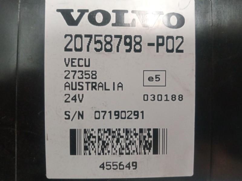 Recambio de modulo electronico para volvo fh xxx referencia OEM IAM 20758798 CENTRALITA VECU 