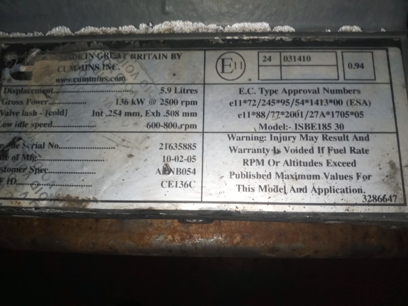 Recambio de motor completo para daf serie lf45.xxx desde 06 referencia OEM IAM ISBE318830  CE136C