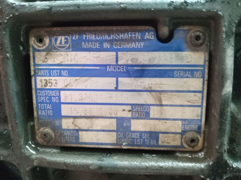 Recambio de caja cambios para man tg - a 18.xxx 12.4 diesel referencia OEM IAM 12AS2331TD 81320046115 1353041009