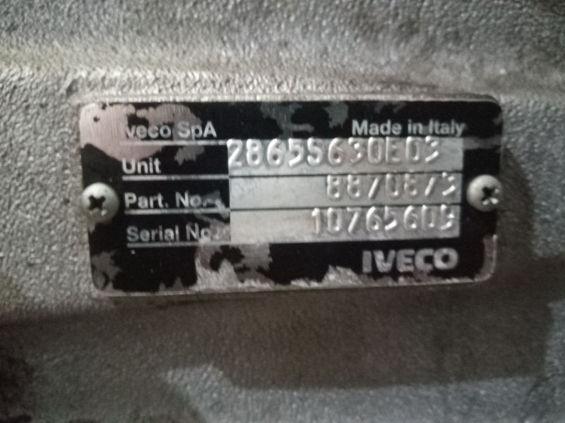 Recambio de caja cambios para iveco eurocargo 05.03  3.9 diesel referencia OEM IAM 2865S630E03 10765609 8870873
