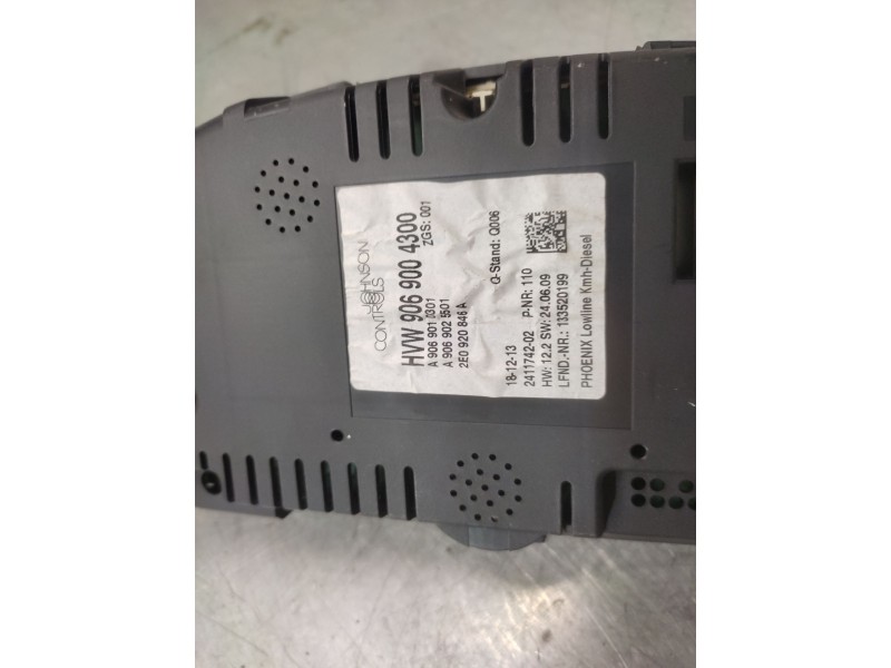 Recambio de cuadro instrumentos para volkswagen crafter combi (2e) combi 35 batalla mediana con techo alto referencia OEM IAM A9