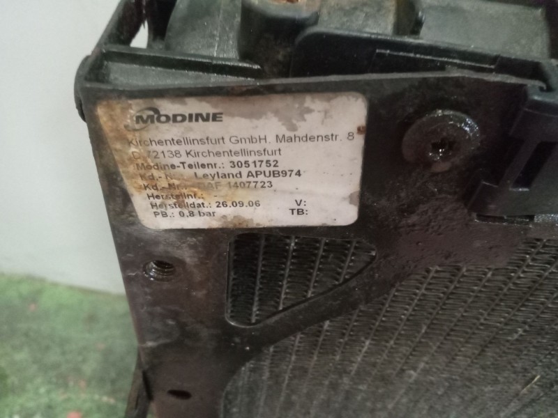 Recambio de radiador agua para daf cf 65 referencia OEM IAM 1407723  