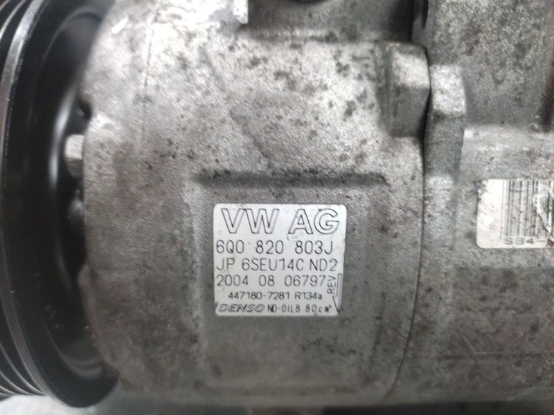 Recambio de compresor aire acondicionado para volkswagen polo (9n1) gt referencia OEM IAM 6Q0820803J  4471807281