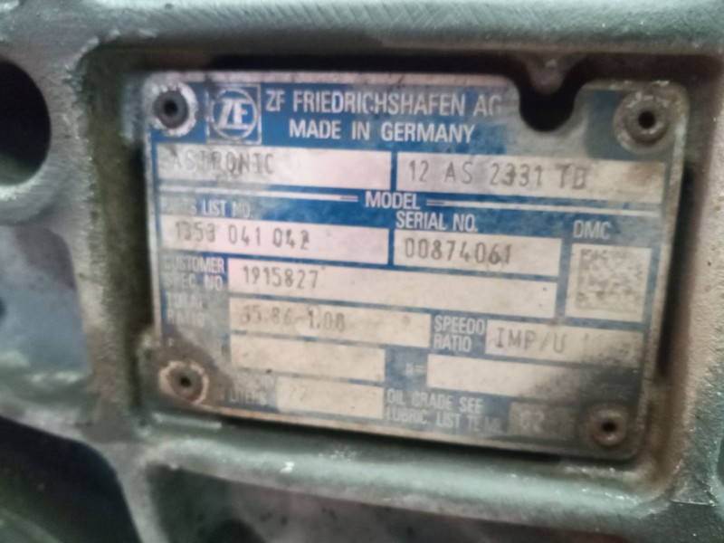 Recambio de caja cambios para daf serie xf105.xxx 12.9 diesel referencia OEM IAM 12AS2331TD 1915827 1353041042