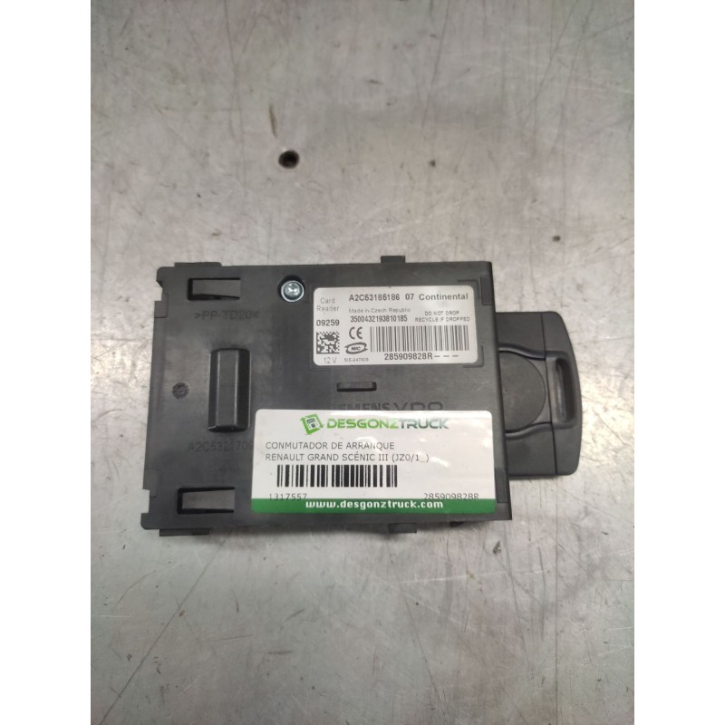 Recambio de conmutador de arranque para renault grand scénic iii (jz0/1_) 1.5 dci referencia OEM IAM 285909828R  A2C53185186