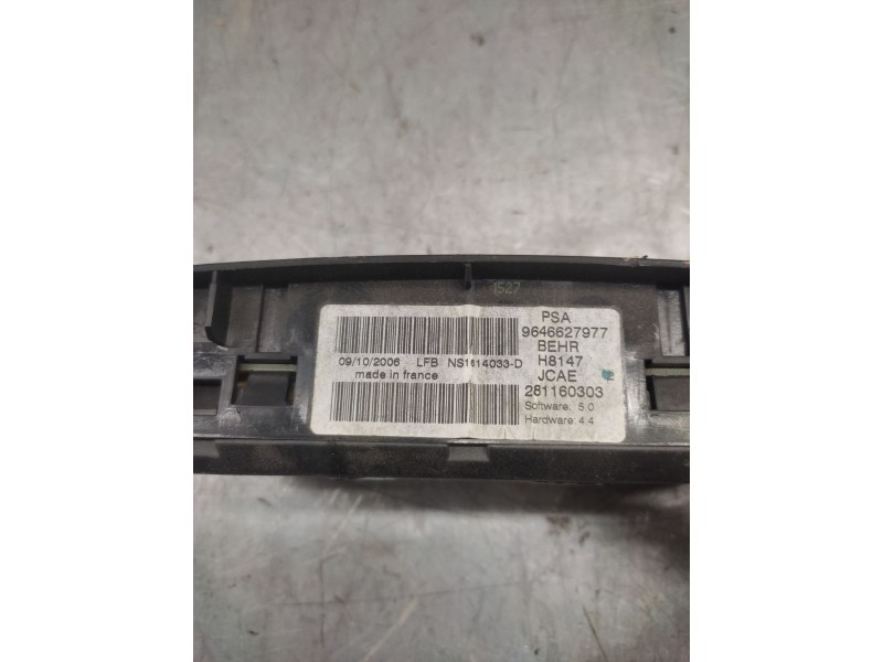 Recambio de mando climatizador para peugeot 307 (3a/c) 1.6 hdi referencia OEM IAM 9646627977  