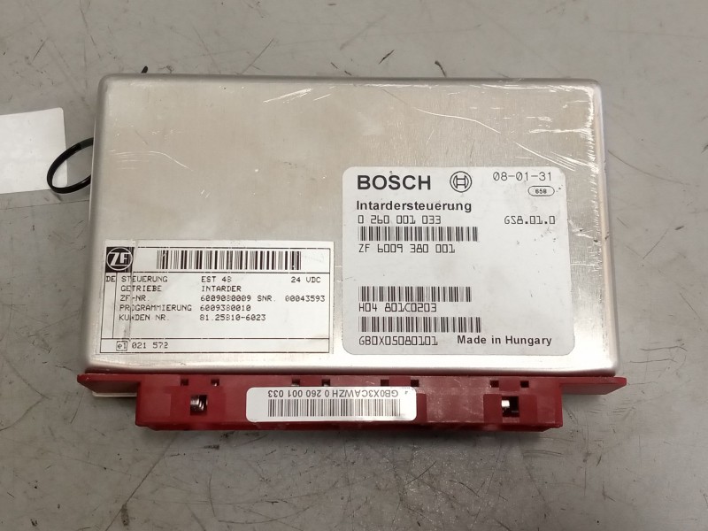 Recambio de modulo electronico para man tgx 18.xxx 12.4 diesel referencia OEM IAM 81258106023 CENTRALITA INTARDER 0260001033
