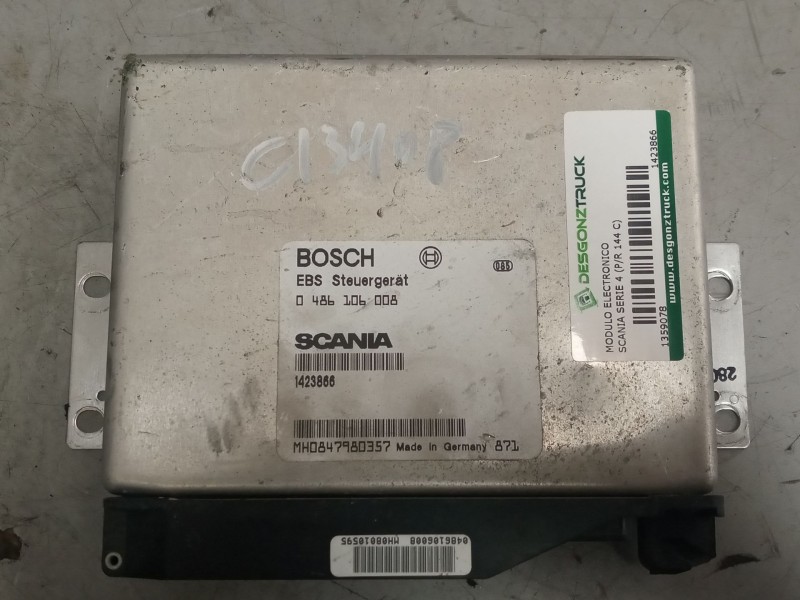 Recambio de modulo electronico para scania serie 4 (p/r 144 c) 14.2 diesel referencia OEM IAM 1423866 CENTRALITA EBS 0486106008