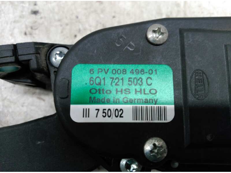 Recambio de potenciometro pedal para volkswagen golf iv berlina (1j1) conceptline referencia OEM IAM 6Q1721503C  