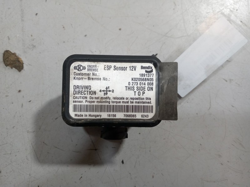 Recambio de sensor esp para scania serie p/g/r (l-clase) 12.7 diesel referencia OEM IAM 1891377 K020568N05 0273014008