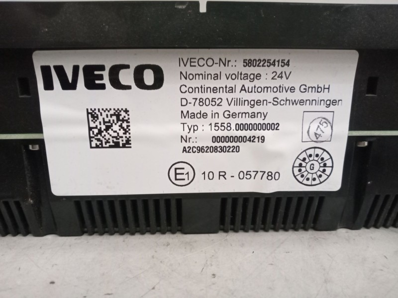 Recambio de cuadro instrumentos para iveco stralis (as) 12.9 diesel referencia OEM IAM 5802254154  