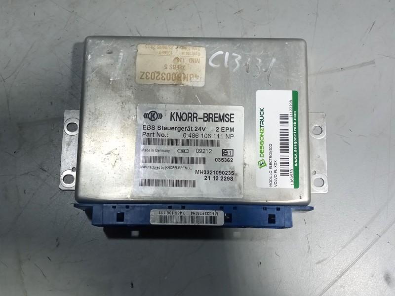 Recambio de modulo electronico para volvo fl xxx 7.2 diesel referencia OEM IAM 21122298 CENTRALITA EBS 0486106111