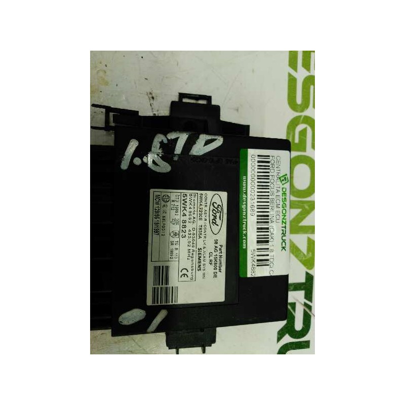 Recambio de centralita comfort para ford focus berlina (cak) 1.8 tdci cat referencia OEM IAM 5WK48823  