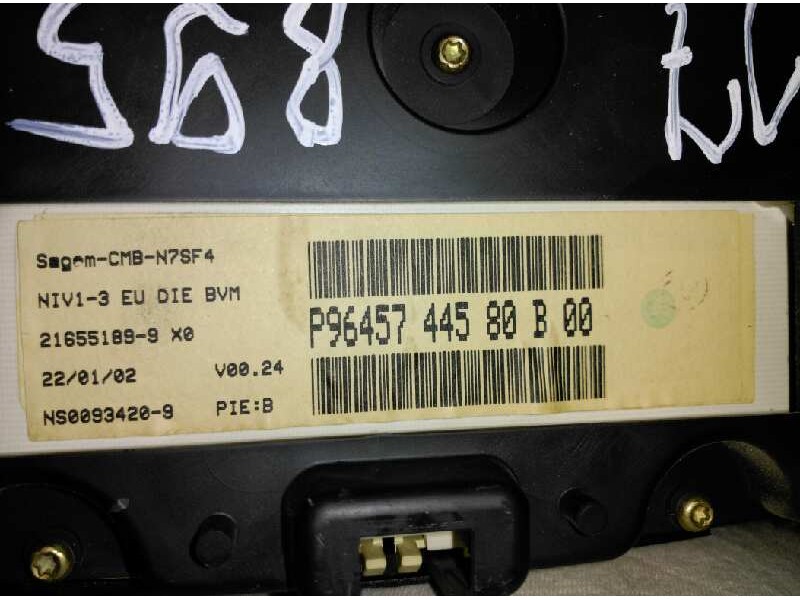 Recambio de cuadro instrumentos para citroen xsara berlina 1.9 d sx referencia OEM IAM   