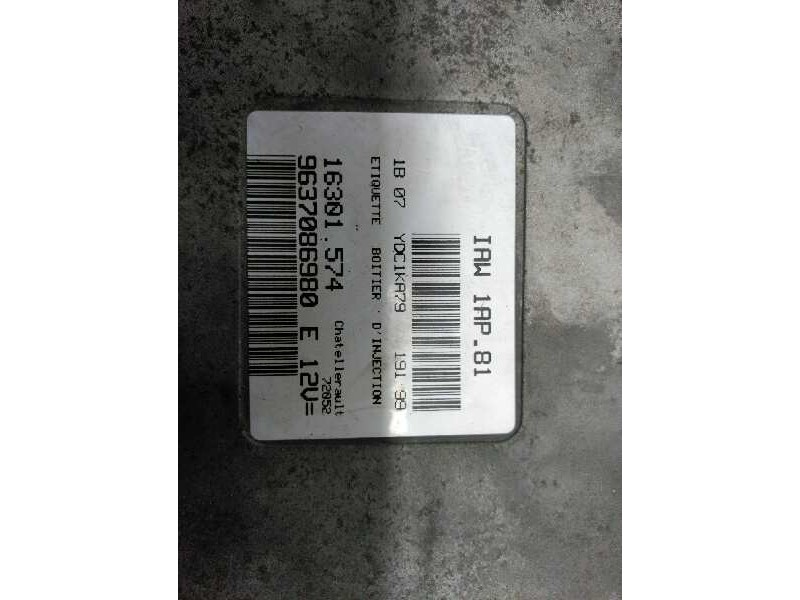 Recambio de centralita ecm ecu para peugeot 206 berlina e-music referencia OEM IAM 9637086980  