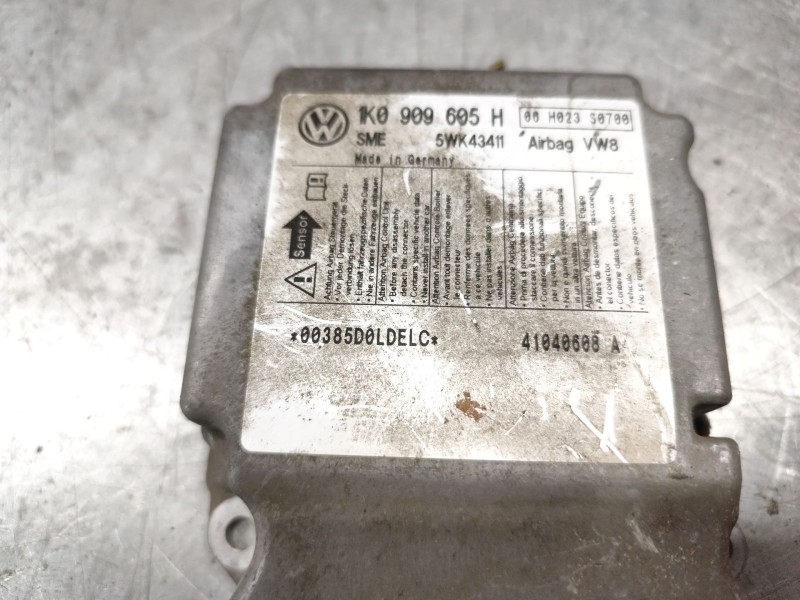 Recambio de centralita airbag para volkswagen golf v berlina (1k1) conceptline (e) referencia OEM IAM 1K0909605H  