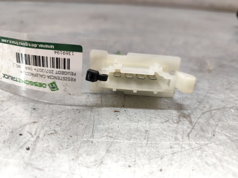 Recambio de resistencia calefaccion para peugeot 207/207+ (wa_, wc_) 1.4 16v referencia OEM IAM 4PINS  