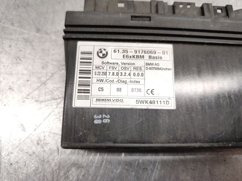 Recambio de modulo electronico para bmw serie 5 berlina (e60) 520d referencia OEM IAM 6135917606901  