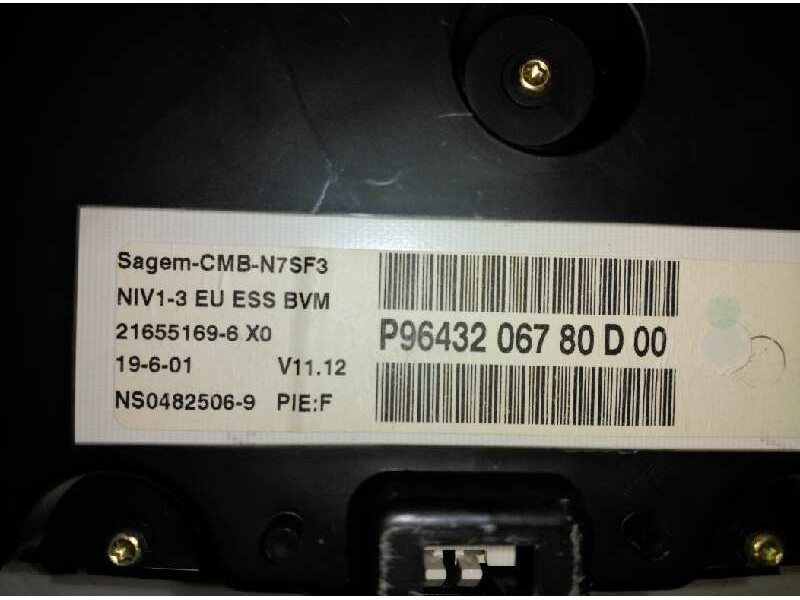 Recambio de cuadro instrumentos para citroen xsara berlina 1.9 diesel referencia OEM IAM   