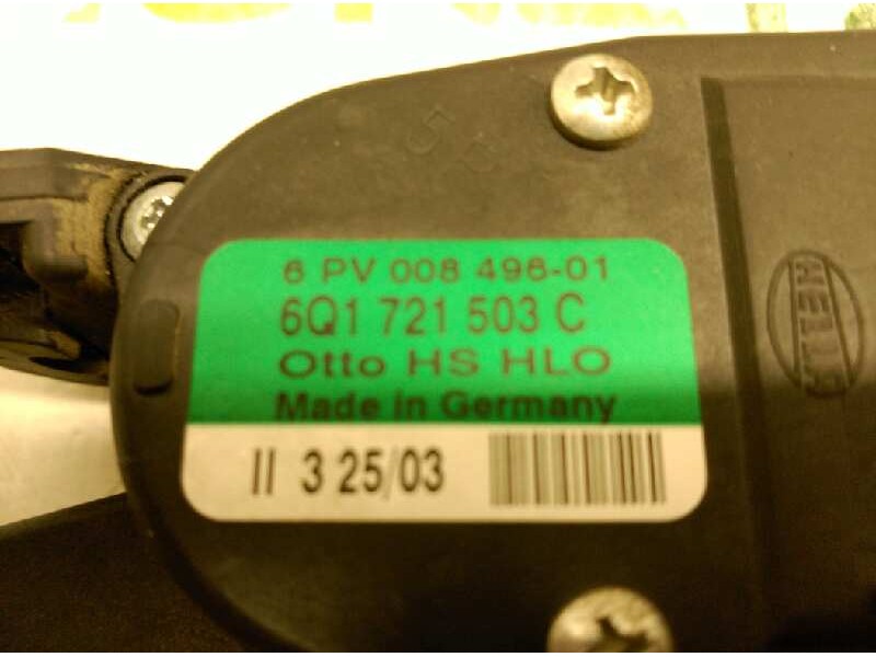 Recambio de potenciometro pedal para seat toledo (1m2) executive referencia OEM IAM 6Q1721503  