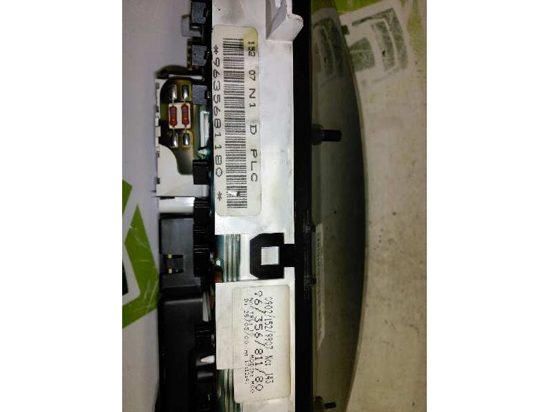 Recambio de cuadro instrumentos para peugeot partner (s2) 1.9 diesel referencia OEM IAM 9635981180  