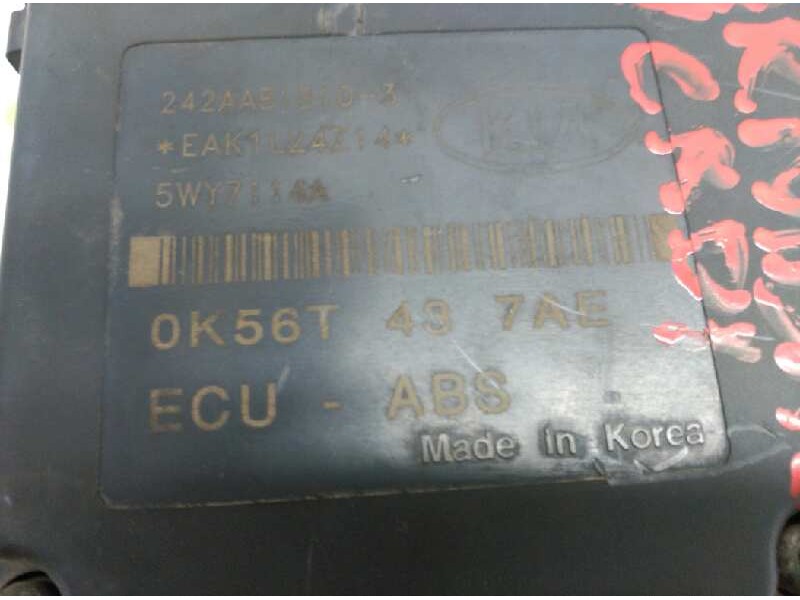 Recambio de abs para kia carnival td ls referencia OEM IAM OK56T437AE  