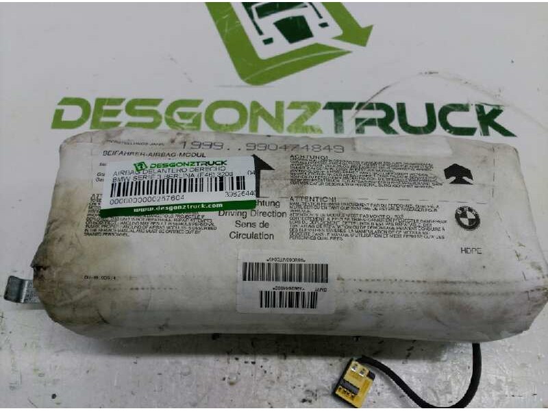 Recambio de airbag delantero derecho para bmw serie 3 berlina (e46) 320d referencia OEM IAM 3982644002  