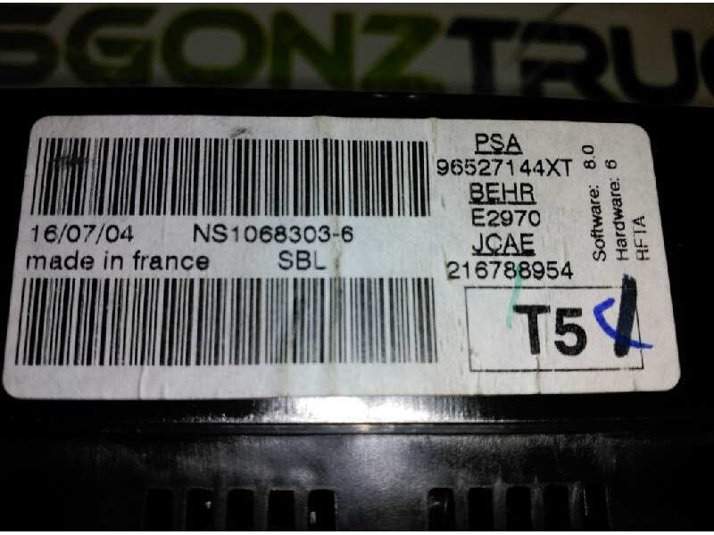 Recambio de mando climatizador para peugeot 307 (s1) xs referencia OEM IAM  216788954 