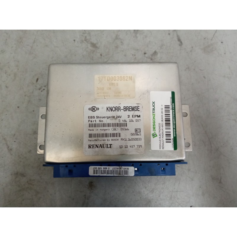 Recambio de modulo electronico para renault magnum 4xx.18/4xx.26 02  12.0 diesel referencia OEM IAM 5010457739 CENTRALITA EBS 04