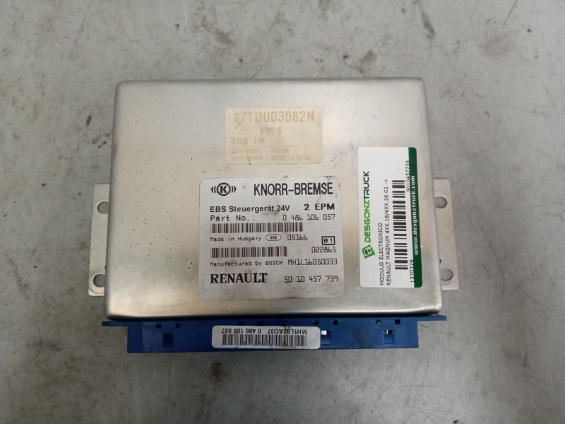 Recambio de modulo electronico para renault magnum 4xx.18/4xx.26 02  12.0 diesel referencia OEM IAM 5010457739 CENTRALITA EBS 04