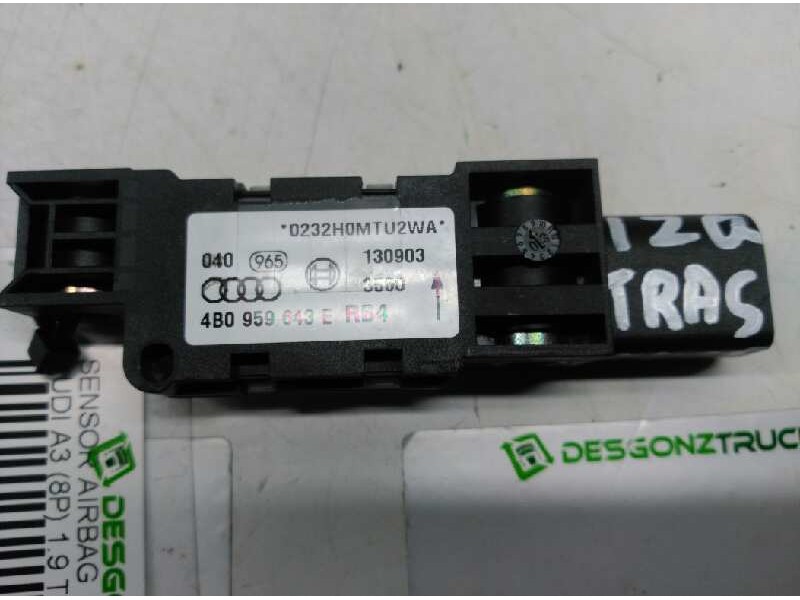 Recambio de sensor airbag para audi a3 (8p) 1.9 tdi ambiente referencia OEM IAM 4B0959643E  