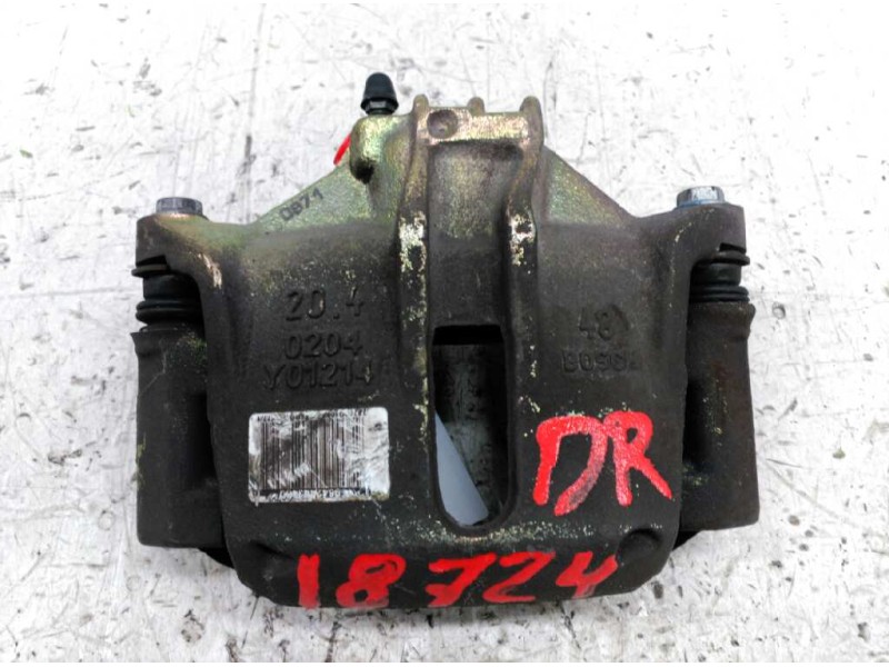 Recambio de pinza freno delantera derecha para peugeot 206 berlina xt referencia OEM IAM 0204Y01214  
