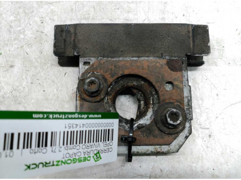 Recambio de cerradura capot para opel vivaro combi 2.7t corto referencia OEM IAM   