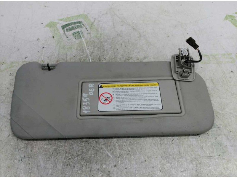 Recambio de parasol derecho para peugeot 407 sport referencia OEM IAM   