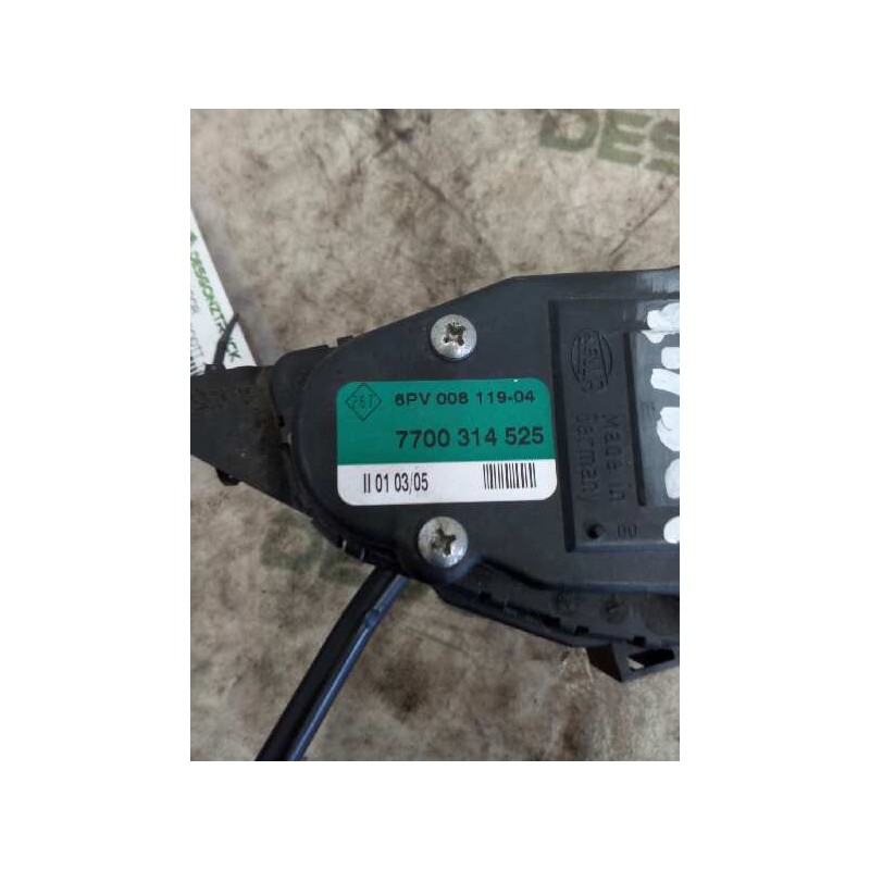 Recambio de pedal acelerador para renault mascott fg 120. 35/55/65 cabina individual referencia OEM IAM 7700314525  