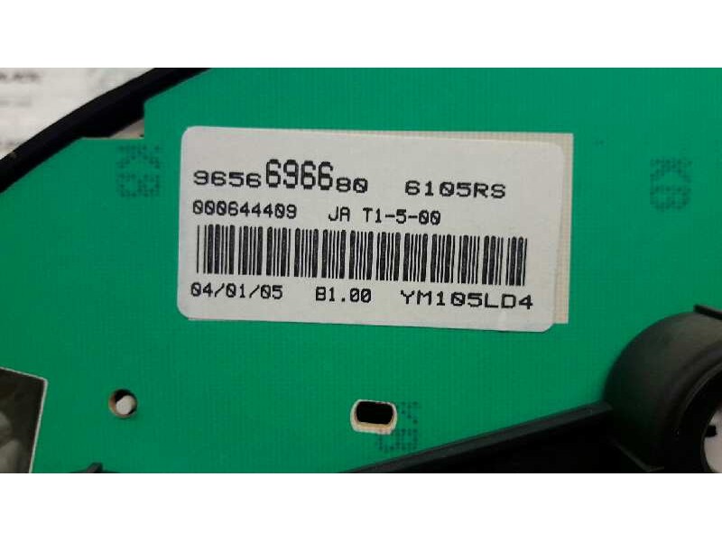 Recambio de cuadro instrumentos para peugeot 206 berlina xt referencia OEM IAM 9656696680  