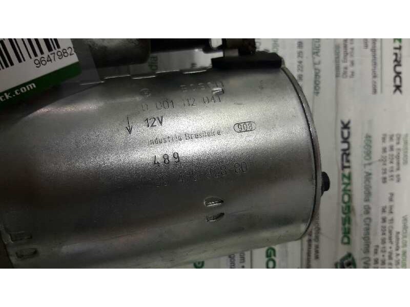 Recambio de motor arranque para peugeot 206 berlina xt referencia OEM IAM 9647982880 9 DIENTES 