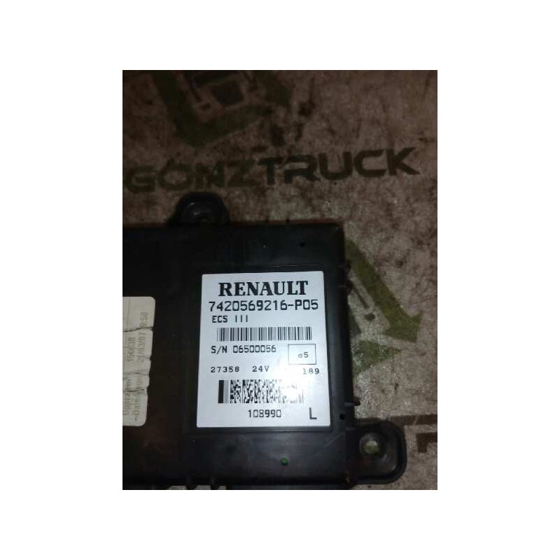Recambio de modulo electronico para renault magnum ab 2005 cabina adel.tractor semirr. gv  4x2 4xx.18 gran espacio referencia OE